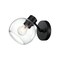 Westinghouse Fixture Wall 60W Hyson Universal Mount, Matte Black Clear Glassobe Glass 6127800 - alternate 8